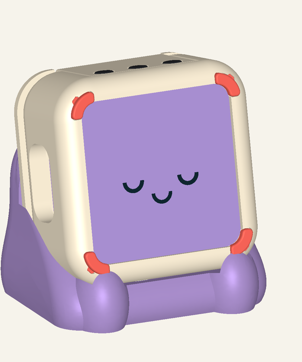 Mochi keyed V2 sleeve and lavender cradle CAD study